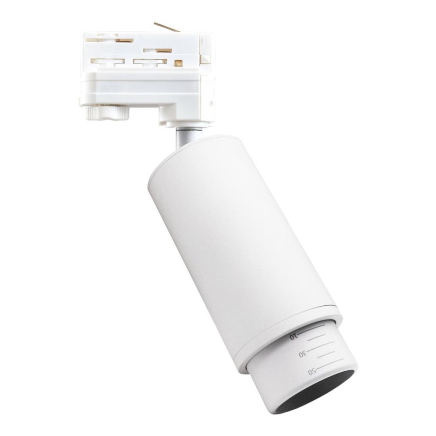 Foco empotrable para sistema trifásico en carril MICA 1xGU10/25W/230V blanco