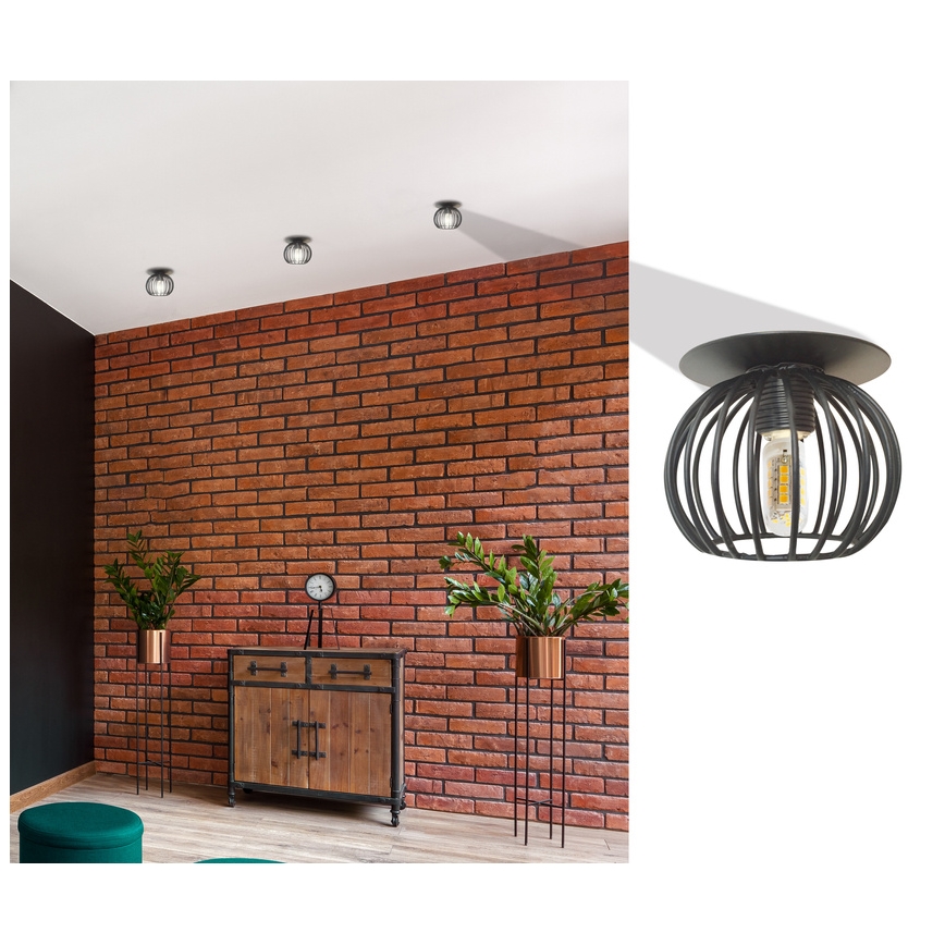 Foco empotrable SK 93 1xG9/40W/230V negro