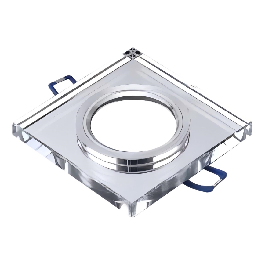 Foco empotrado de techo 1xGU10/MR16/10W/230V 9x9 cm cromo pulido