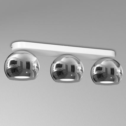 Foco GALAXY 3xGU10/8W/230V blanco/cromo brillante