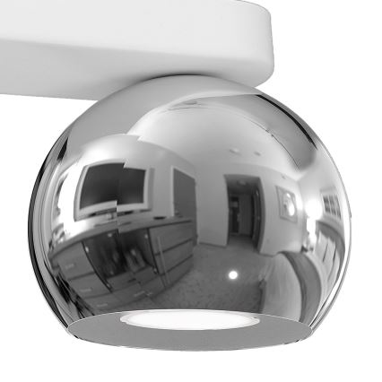 Foco GALAXY 3xGU10/8W/230V blanco/cromo brillante