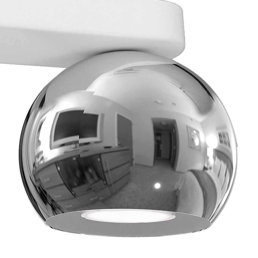 Foco GALAXY 3xGU10/8W/230V blanco/cromo brillante