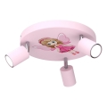 Foco infantil FUN 3xGU10/8W/230V rosa/hada