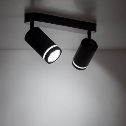 Foco JET 2xGU10/10W/230V negro