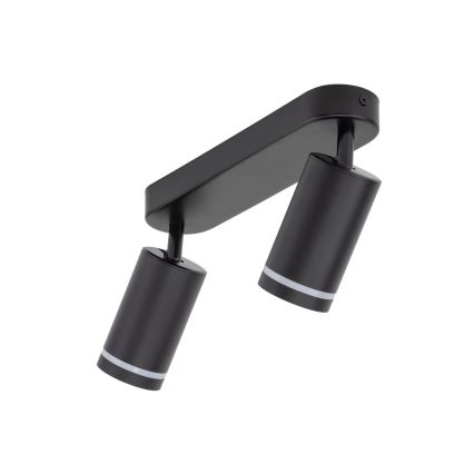 Foco JET 2xGU10/10W/230V negro