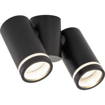 Foco JET SET 2xGU10/10W/230V negro