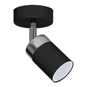 Foco JOKER 1xGU10/25W/230V negro/cromo brillante