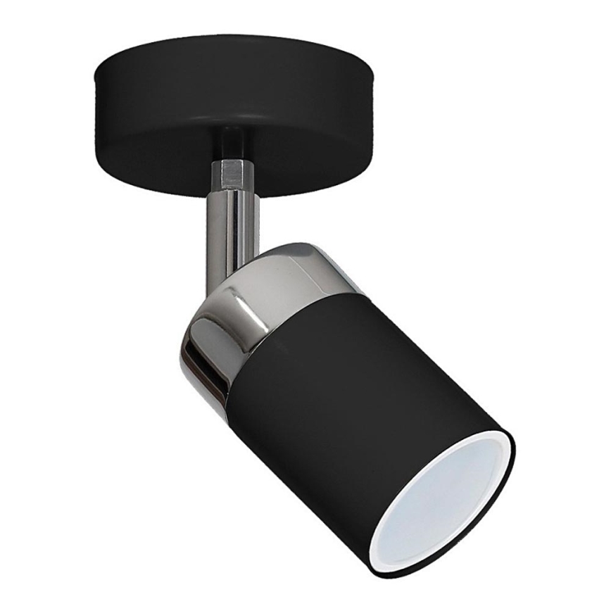 Foco JOKER 1xGU10/25W/230V negro/cromo brillante