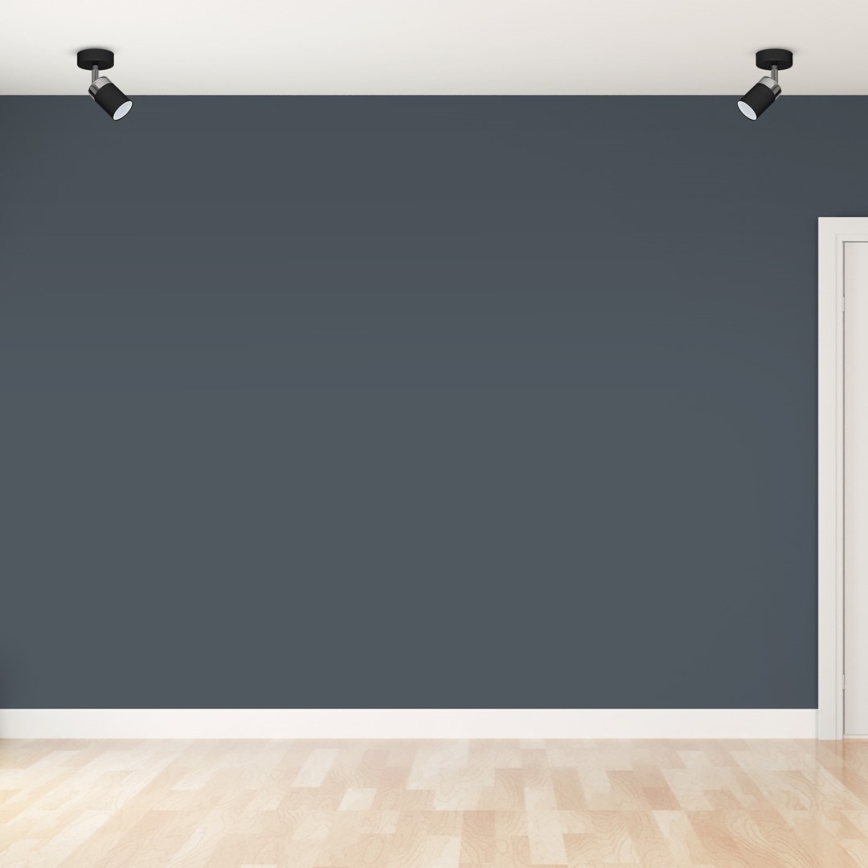 Foco JOKER 1xGU10/25W/230V negro/cromo brillante