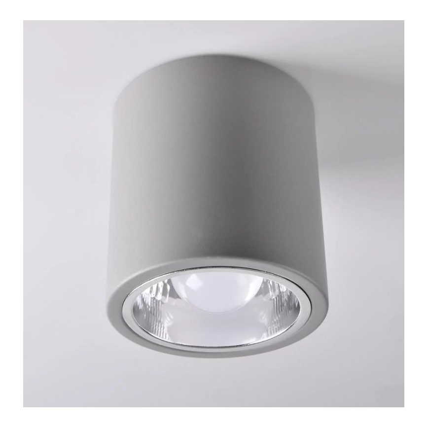 Foco JUPITER 1xE27/20W/230V diá. 13 cm gris