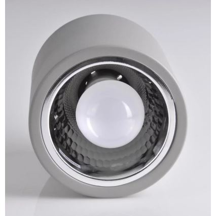 Foco JUPITER 1xE27/20W/230V diá. 13 cm gris