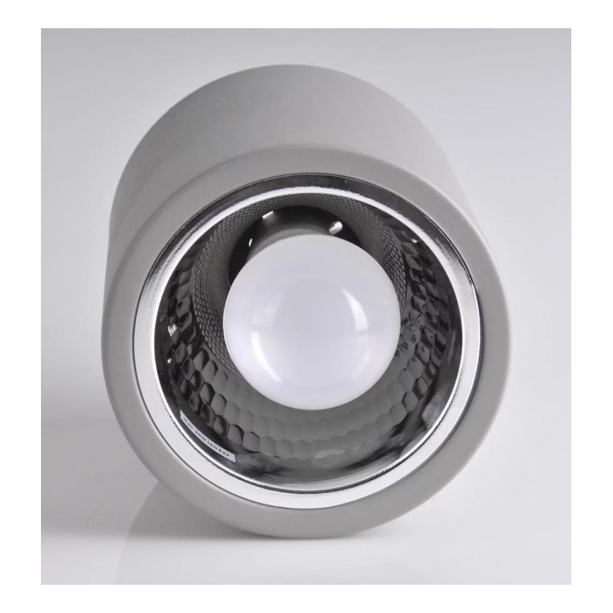 Foco JUPITER 1xE27/20W/230V diá. 13 cm gris