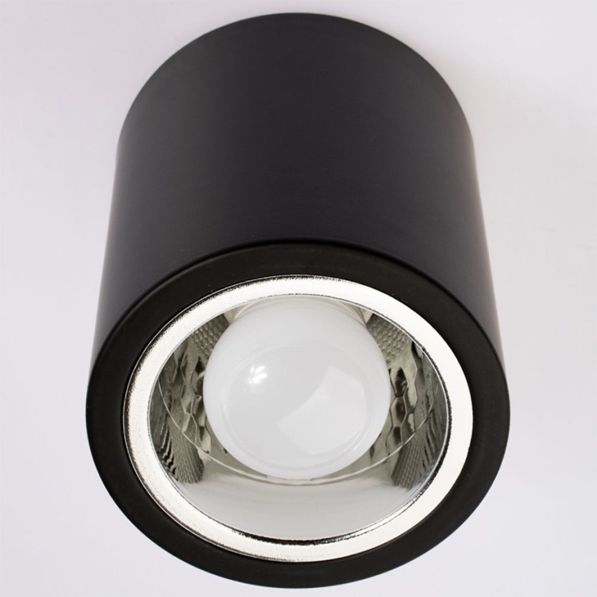 Foco JUPITER 1xE27/20W/230V diá. 13 cm negro