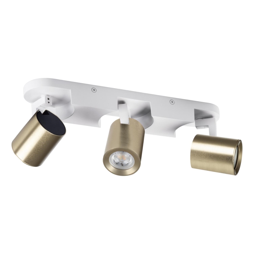 Foco LAURIN 3xGU10/10W/230V latón/blanco