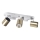 Foco LAURIN 3xGU10/10W/230V latón/blanco