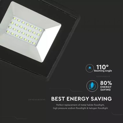 Proyector LED LED/20W/230V IP65 luz verde