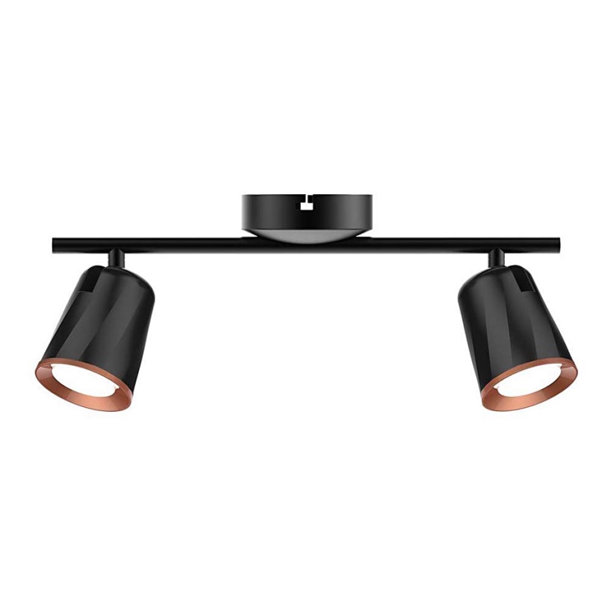 Foco LED 2xLED/5W/230V 3000K negro