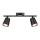 Foco LED 2xLED/5W/230V 3000K negro