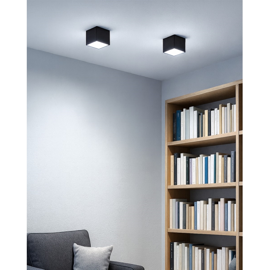 Foco LED/5W/230V 3000/4000/6400K 7,5x7,5 cm negro
