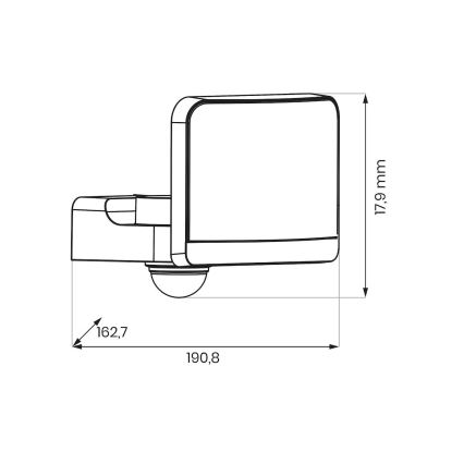 Foco LED con sensor de movimiento y de crepúsculo DAVOS LED/30W/230V IP54 blanco