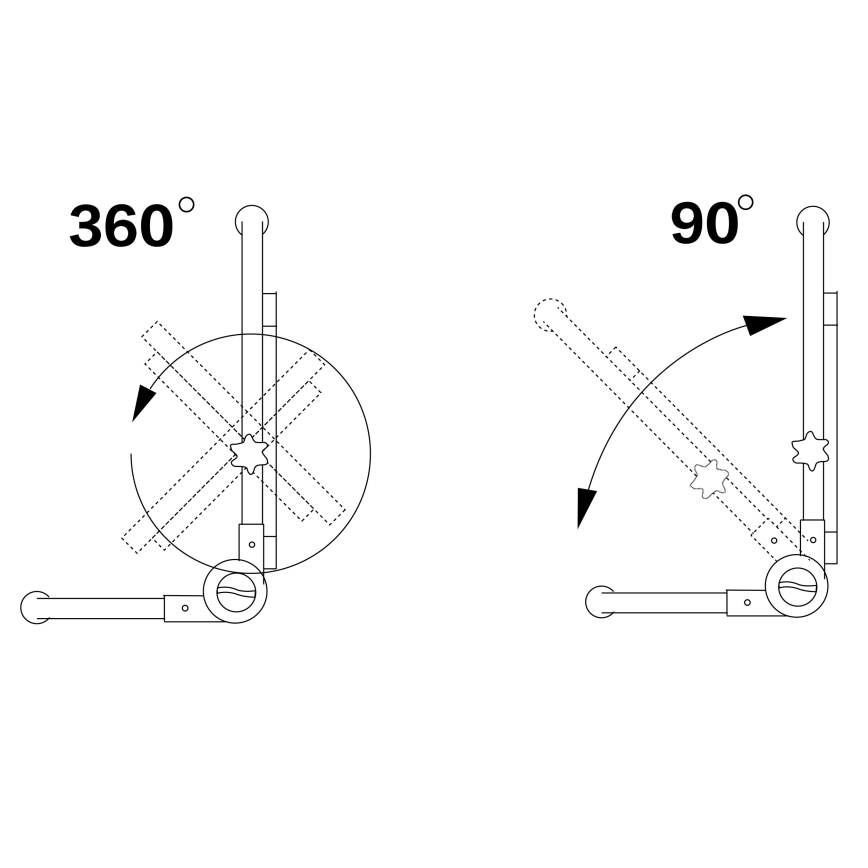 Foco LED con soporte LED/50W/230V 5000K IP65 color naranja