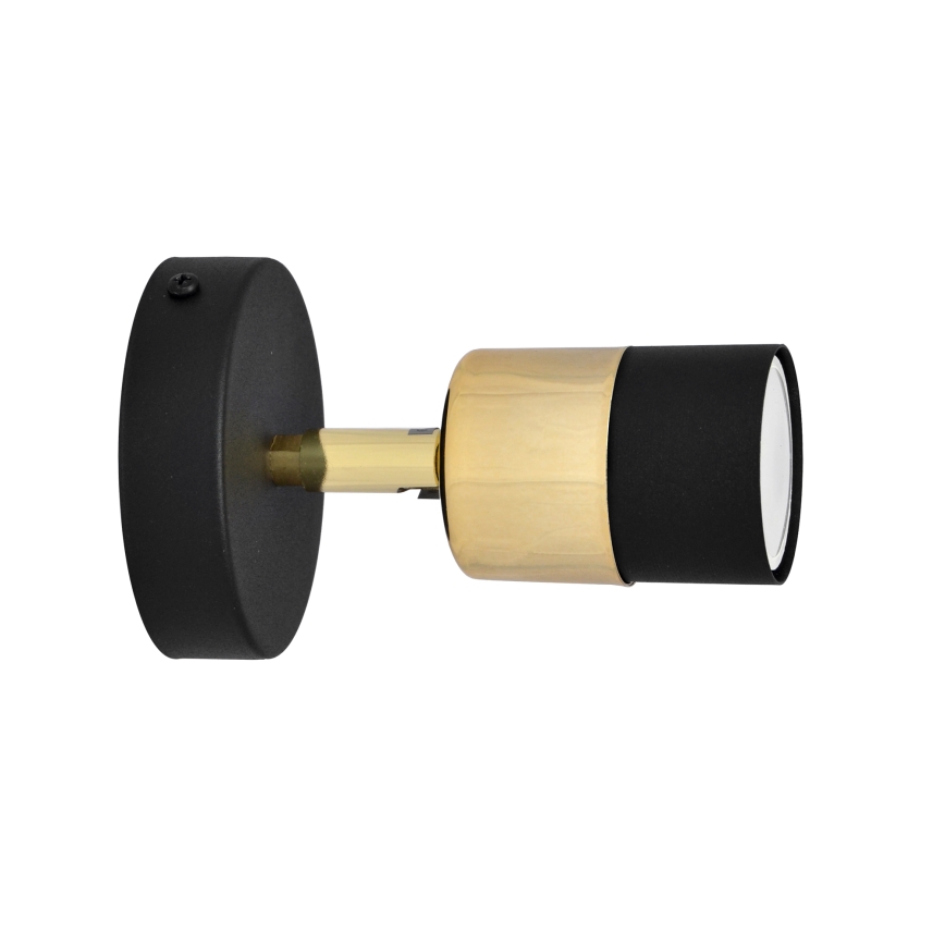 Foco LED de pared TUBSSON 1xGU10/4,8W/230V negro/dorado