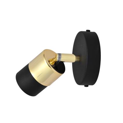 Foco LED de pared TUBSSON 1xGU10/4,8W/230V negro/dorado
