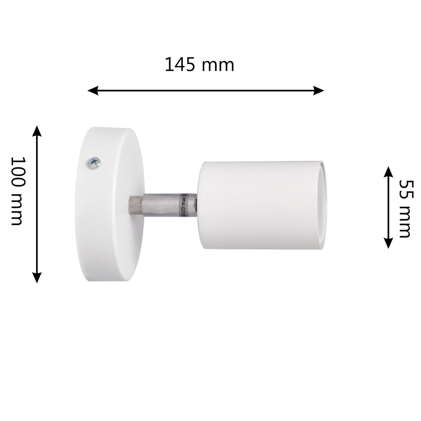 Foco LED de pared TUNE 1xGU10/4,8W/230V blanco