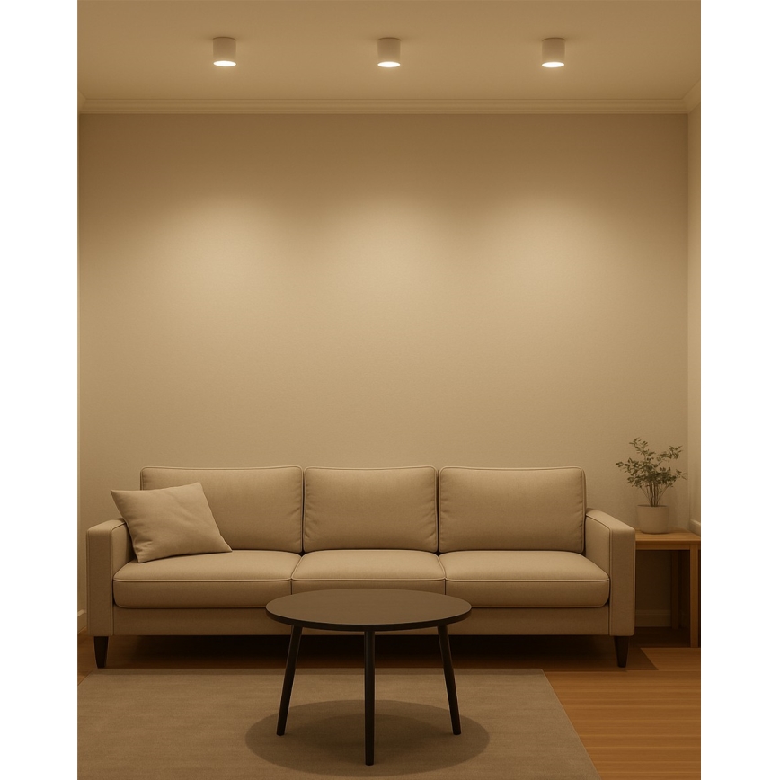 Foco LED empotrable LED/5W/230V 3000/4000/6400K diámetro 7,5 cm blanco