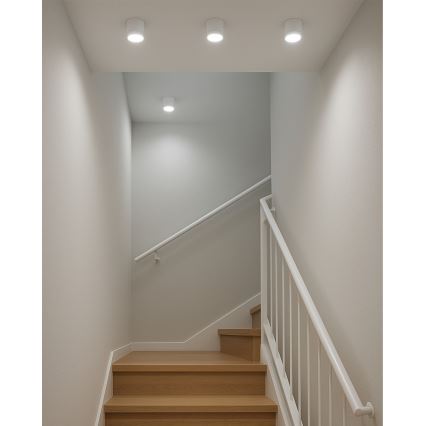 Foco LED empotrable LED/5W/230V 3000/4000/6400K diámetro 7,5 cm blanco