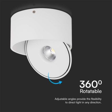 Foco LED flexible LED/28W/230V 3000/4000/6400K CRI 90 blanco