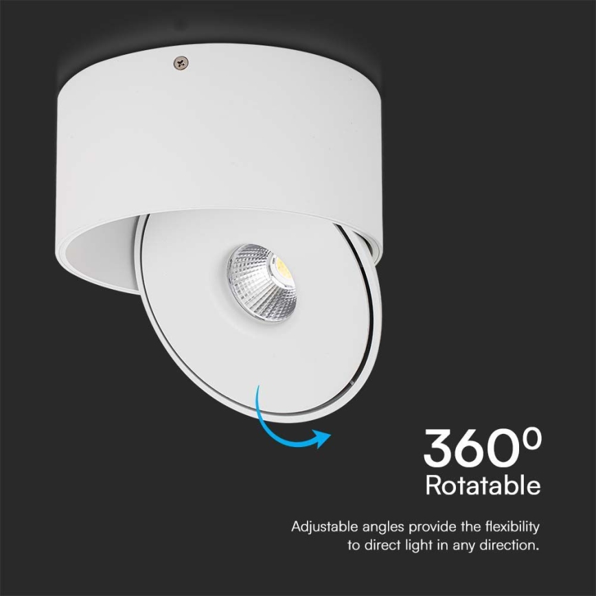 Foco LED flexible LED/28W/230V 3000/4000/6400K CRI 90 blanco