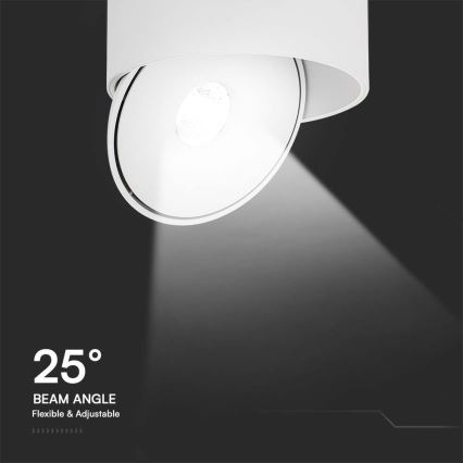 Foco LED flexible LED/28W/230V 3000/4000/6400K CRI 90 blanco