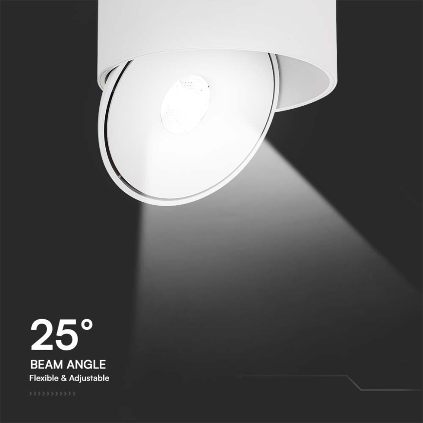 Foco LED flexible LED/28W/230V 3000/4000/6400K CRI 90 blanco