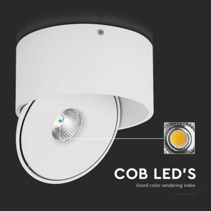 Foco LED flexible LED/28W/230V 3000/4000/6400K CRI 90 blanco