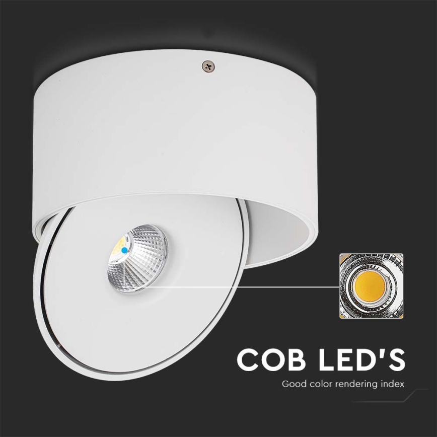 Foco LED flexible LED/28W/230V 3000/4000/6400K CRI 90 blanco