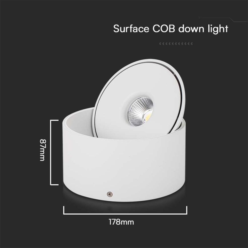 Foco LED flexible LED/28W/230V 3000/4000/6400K CRI 90 blanco