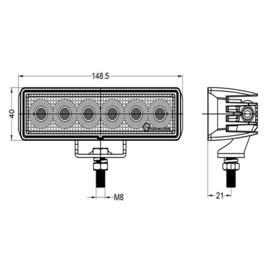 Foco LED para coche OSRAM LED/24W/10-30V IP68 5700K