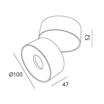 Foco LED regulable LAHTI LED/10,5W/230V 3000K CRI 90 blanco
