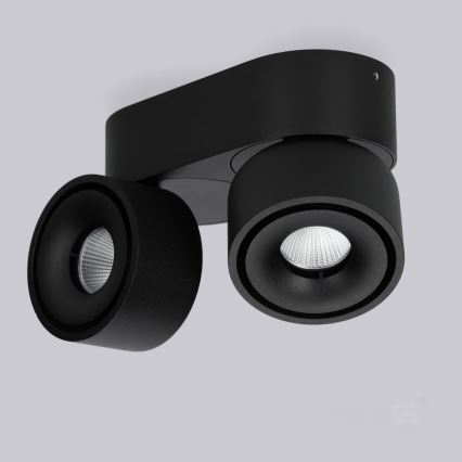 Foco empotrable LED regulable LAHTI MINI 2xLED/9W/230V 3000K CRI 90 negro