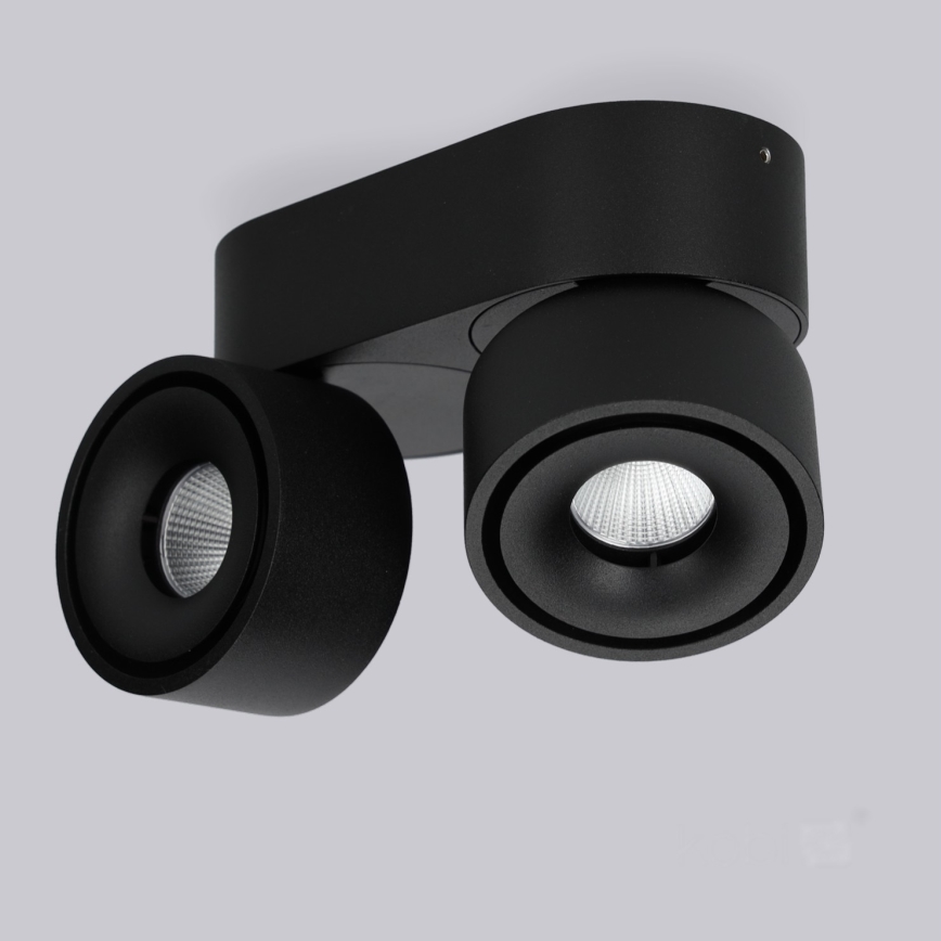 Foco empotrable LED regulable LAHTI MINI 2xLED/9W/230V 3000K CRI 90 negro