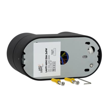 Foco empotrable LED regulable LAHTI MINI 2xLED/9W/230V 3000K CRI 90 negro