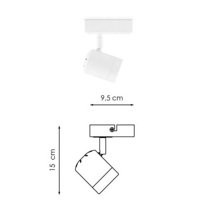 Foco LED regulable MANU 1xGU10/5,8W/230V blanco