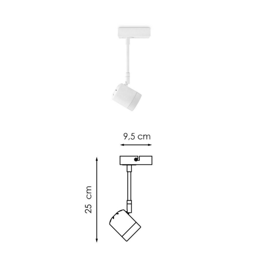Foco LED regulable MANU 1xGU10/5,8W/230V blanco