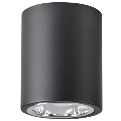 Foco LED RGBW regulable JUPITER 1xE27/6,5W/230V 2700-6500K Wi-Fi diámetro 9,8 cm negro