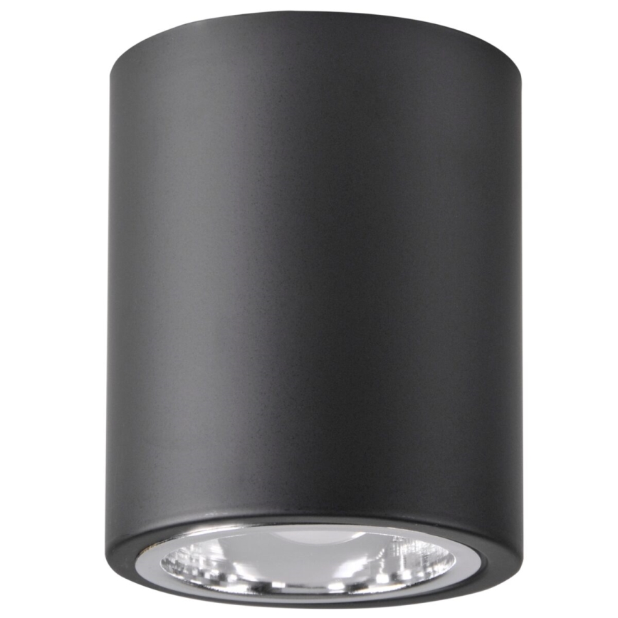 Foco LED RGBW regulable JUPITER 1xE27/6,5W/230V 2700-6500K Wi-Fi diámetro 9,8 cm negro