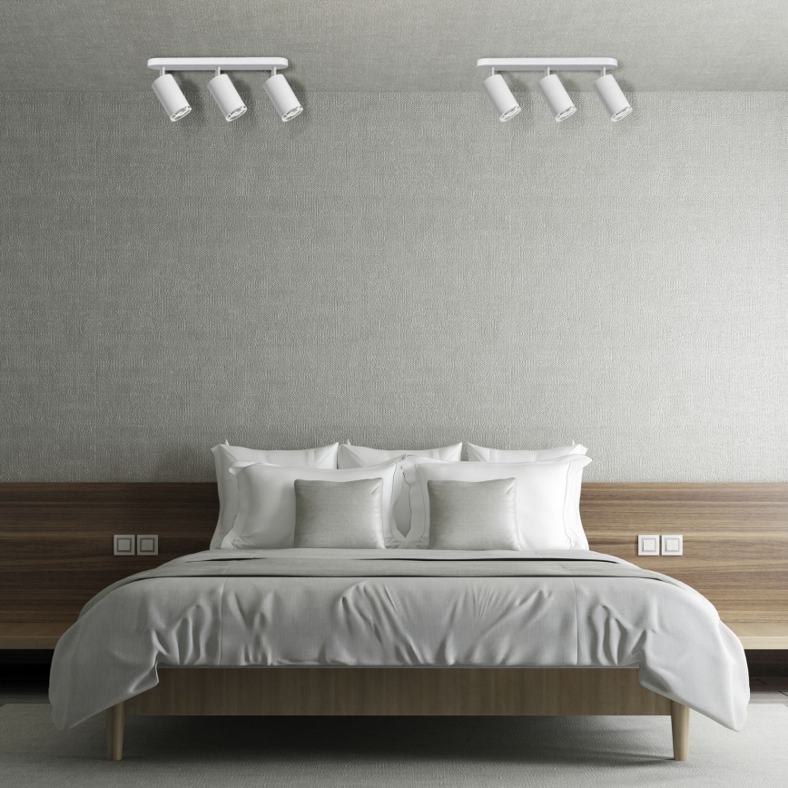 Foco empotrable para baño LED RGBW regulable TURYN 3xGU10/6W/230V 3000K Wi-Fi IP44 blanco