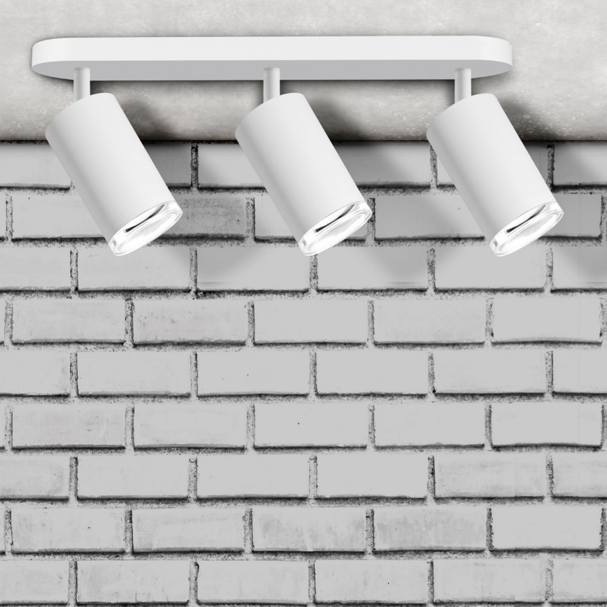 Foco empotrable para baño LED RGBW regulable TURYN 3xGU10/6W/230V 3000K Wi-Fi IP44 blanco