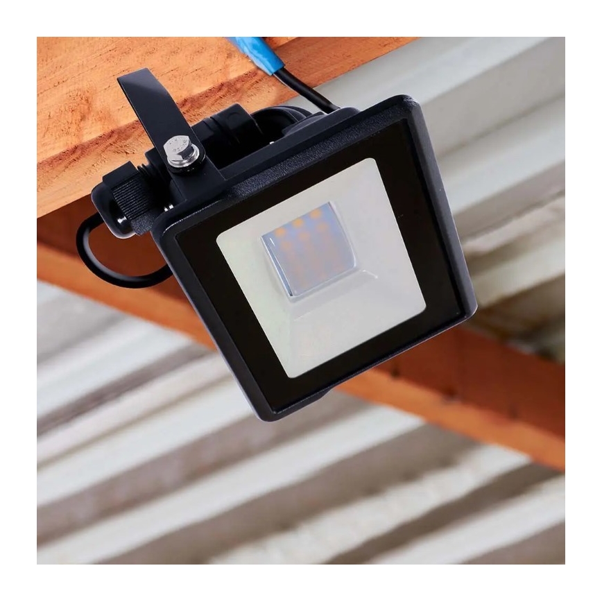 Foco LED con conexión directa CHIP SAMSUNG LED/10W/230V IP65 6500K negro