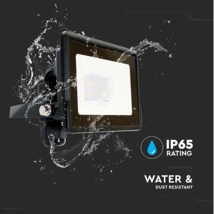 Foco LED con conexión directa CHIP SAMSUNG LED/10W/230V IP65 6500K negro